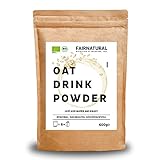 CYBER WEEK DEAL BIO Haferdrink-Pulver [Aus regionalem deutschen Anbau] Hafertrink ohne Zuckerzusatz zum selber Mischen | Für 6L glutenfreien Milchersatz oder als Instant Oats (600g)
