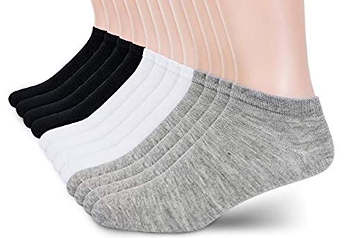 I&S Men's 12 Pack Low Cut No Show Casual Ankle Socks - Size 9-11, 10-13