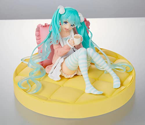 Hatsune Miku Sitting Position Action Figure Anime Girl Figure Collection Ornament 4.7Inch(Pajamas) #TOP6