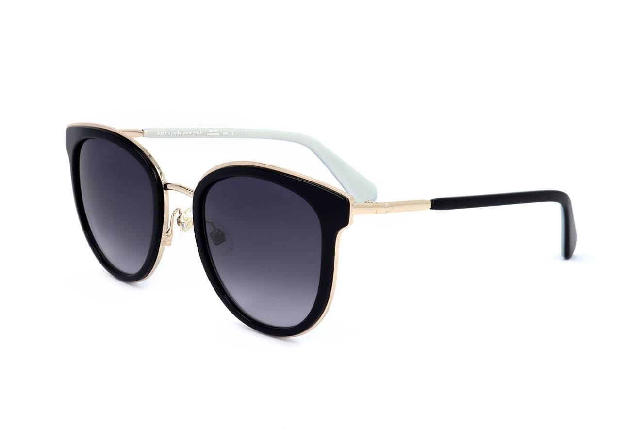 NWT Kate Spade New York 59mm ellianafs round sunglasses - silver/ dark blue grad Kate Spade New York Daesha Navy Havana Round Cat Eye  main image 3