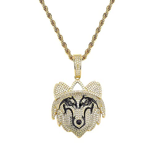 Collier tête de loup pour exprimer votre charisme sans altération ni irritation cutanée
