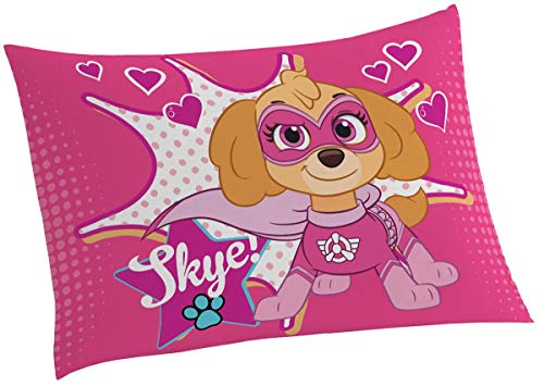 Jogo de Cama Patrulha Canina Sky Rosa Solteiro 2 Peças Lepper
