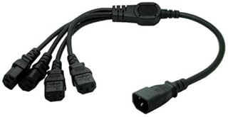 Eonvic IEC 320 C14 male to 4XC13 female Y type splitter power cord