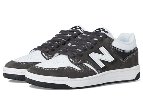 New Balance Unisex 480 Numeric Skate Shoe, Dark Grey/White, 10 US Men
