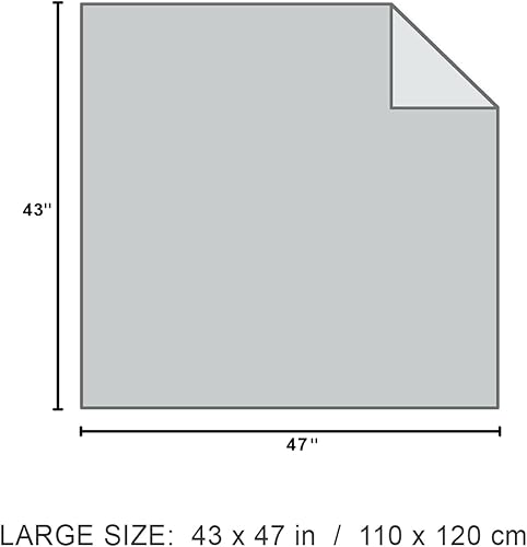Miniatura 4 de Paquete de 2 mantas de muselina para bebé, 70% bambú, 30% algodón, grande de 43 x 47 pulgadas, hojas de flores de amapola y durazno sólido, mantas