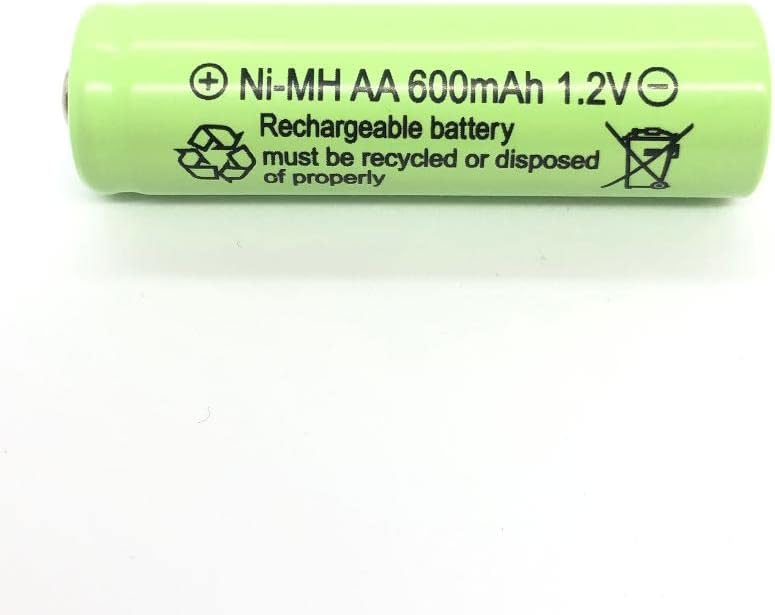 AA Size NiMH AA 600mAh 1.2V Rechargeable Batteries for Solar Lamp Solar Light (20-PCS AA 600mAh)