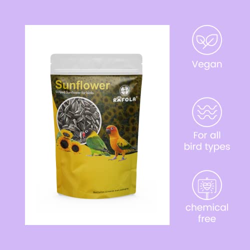 Image of Natural Sunflower Seeds For Birds - 1Kg, Rich In Vitamins & Minerals, All Life Stages