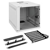 Compact mais robuste : l'armoire réseau 6U est fabriquée en acier laminé à froid très résistant, avec une capacité de poids de 50 kg. Le revêtement en poudre électrostatique empêche la rouille et la corrosion