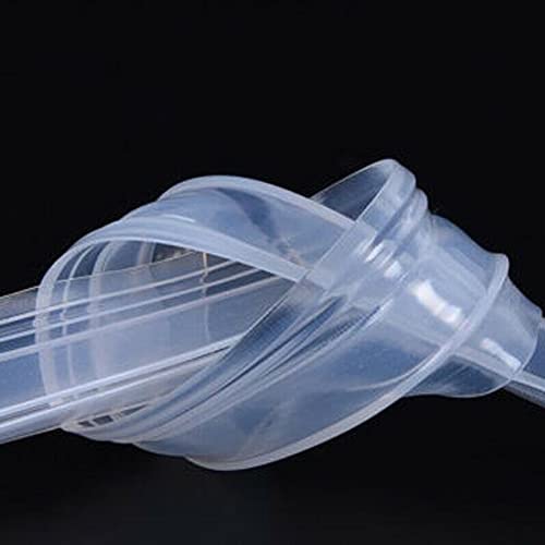 Mxcell Shower Door Seal, Frameless Glass Shower Door Sweep Corner-Type Door Seal Strips With 11Mm Drip Rail For 10Mm Glass, 2000Mm Length #TOP1