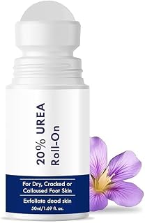 20% Urea Foot Cream Roll On 50ml | For Dry & Cracked Heels | With 2% Lactic Acid, Olive Oil & Vitamin E | Helps Repair and... Price In India