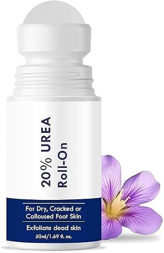 20% Urea Foot Cream Roll On 50ml | For Dry &amp; Cracked Heels | With 2% Lactic Acid, Olive Oil &amp; Vitamin E | Helps Repair and...