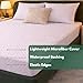 HOME STILL Single Mattress Protector, 100x200x30 cm, 100% Waterproof Quilted Microfiber Fitted Cover, Breathable Top, Waterproof Bottom, Antibacterial, Machine Washable