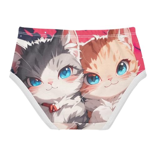 Toddler Girls Underwear 2t Cotton Little Girl Panties Bright Briefs Underpants Cute Cartoon Cat2
