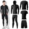 Mens 5Pcs Quick Dry Compression Set...