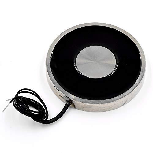 DC 24V 200N 44LB/20Kg Suction Holding Sucker Round Electric Magnet Solenoid Lifting Cylinder Electromagnet 70 x 10mm