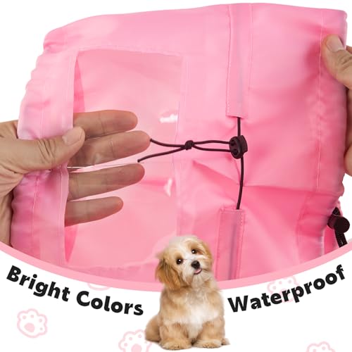 Image of Adjustable Dog Ear Covers - Waterproof Dog Ears & Eyes Protection for Bath