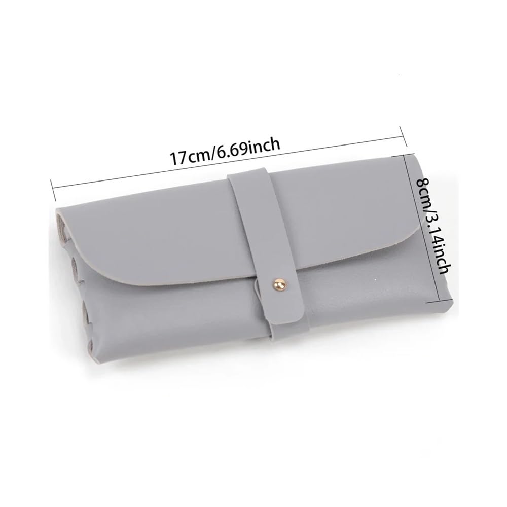 2/6/8 SZTUK Moda Kobiety PU Skórzane Okulary Torba Okulary Do Czytania Okulary Ochronne Etui Etui Etui Ochronne Akcesoria (Biały, 8 SZTUK), biały, rozmiar uniwersalny