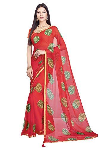 Image of RANI SAAHIBA Women's Bhagalpuri Art Silk Saree With Blouse Piece