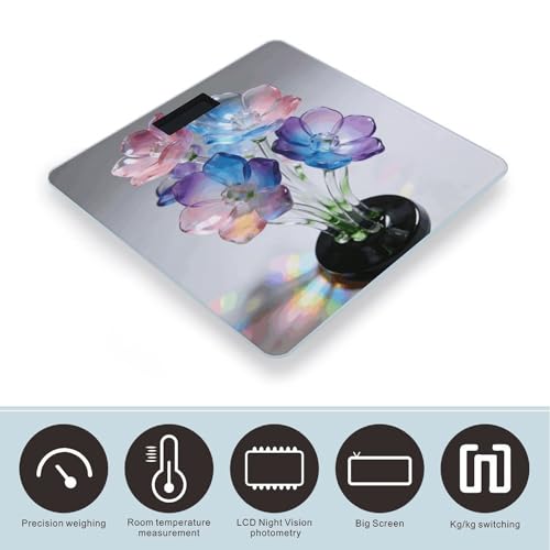 Báscula Digital de Vidrio Templado para Baño 400 Lbs miniatura 3