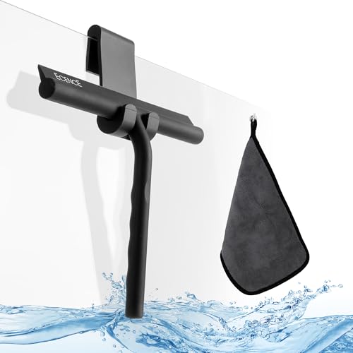 Ecence 21cm Fensterabzieher Schwarz Silikon