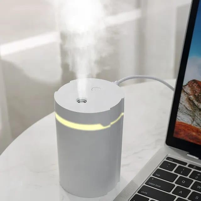 Image of DIFFUZE Ultrasonic Aroma Diffuser for Home, Office & Bedroom | USB Cool Mist Humidifier with LED Ambient Light | Quiet Essential Oil Diffuser | Portable Mini Air Moisturizer