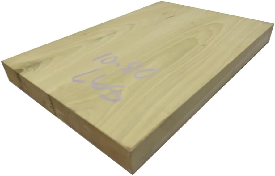 Exotic Wood Zone | Yellow Poplar Electric/Bass Musical Wood Body Blanks | Guitar Luthier Tonewood Suppliers | Glued Unplaned - 21" x 15" x 2" (2 Pcs)