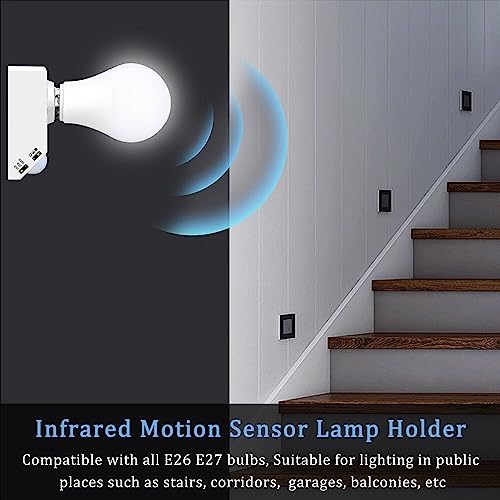 Bukeer BU-4563 Pir Motion Sensor Light Socket For E26 E27 Bulb thumb #1