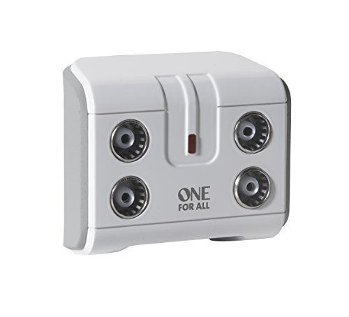 One For All SV9604 4 Way Signal Booster/Splitter for TV
