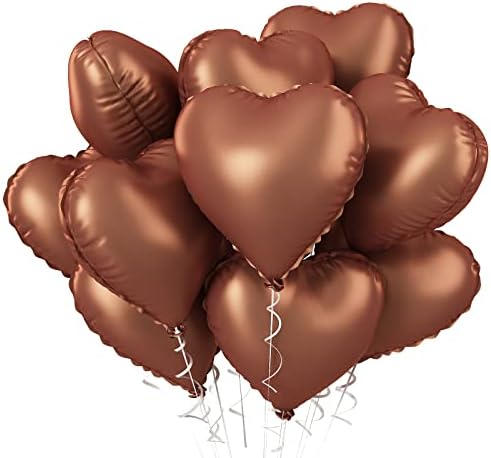 Blue Silver Balloon Heart, 10Pcs Blue Foil Heart Balloons, Blue Silver Heart Shape Balloons 18inch Foil Balloons for Helium Birthday Decorations for Boys Men, Valentines Day, Wedding, Baby Shower