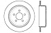 StopTech 127.63070R Sport Drilled/Slotted Brake Rotor (Rear Right), 1 Pack