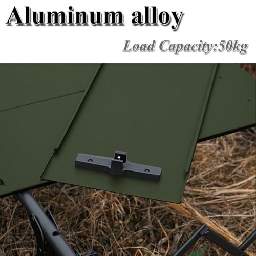 Table de camping légère et pliable – Table d'appoint métal pour randonnée - 5