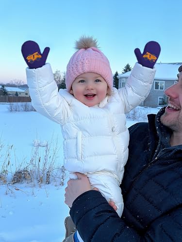 Image of Cooraby 6 Pairs Toddler Magic Stretch Mittens Winter Unisex Baby Knitted Gloves Mittens