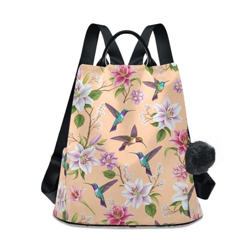 Sac à dos antivol colibris idéal pour étudiantes et actives