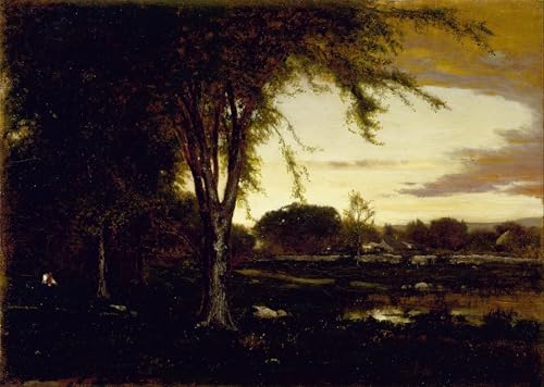 Peinture George Inness toile paysage pour transformer le mur de votre bureau