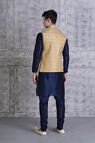 Image of UnM Men Silk Blend Classic Kurta Set