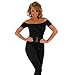 Fun Shack Negra Catsuit Musical Disfraz para Mujeres - XL