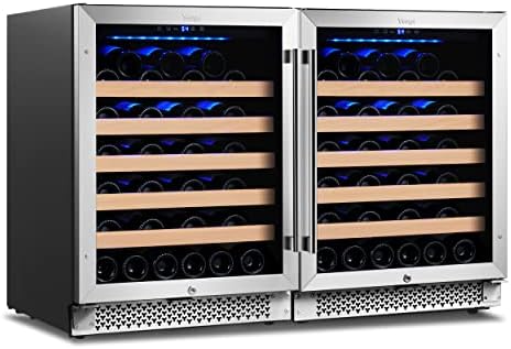 Yeego YEG-WF24 Dual Zone Wine Cooler & Beverage Refrigerator - 24", 5.2 Cu.ft, Black Stainless (Open Box)