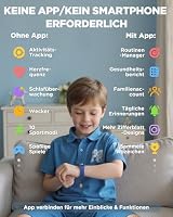 Vigor 3 Kinder Fitness Uhr Smartwatch mit AMOLED Display, Jungen 5-12 Jahre – Ansicht 3