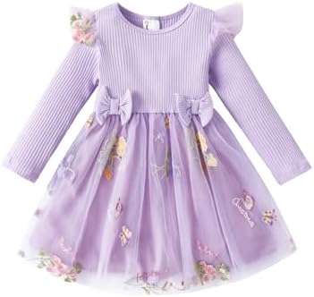 PATPAT Tulejurk voor babymeisjes met lange mouwen, tutu voor