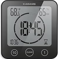 KADAMS Waterproof Bathroom Timer