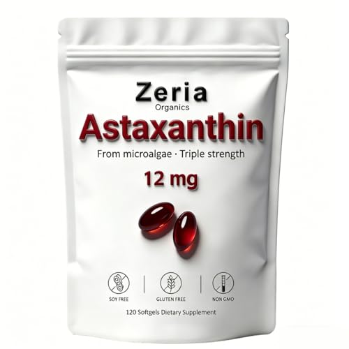 Zeria Organics Rovina Astaxanthin12mg Softgels Astaxanthin 12mg - 120 softgels (1PC)