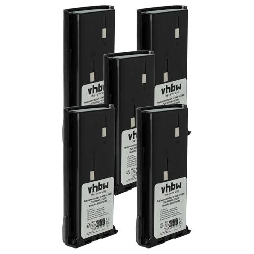 Batería KNB-15 para walkie Kenwood vhbw pack de 5 unidades para uso en eventos y seguridad