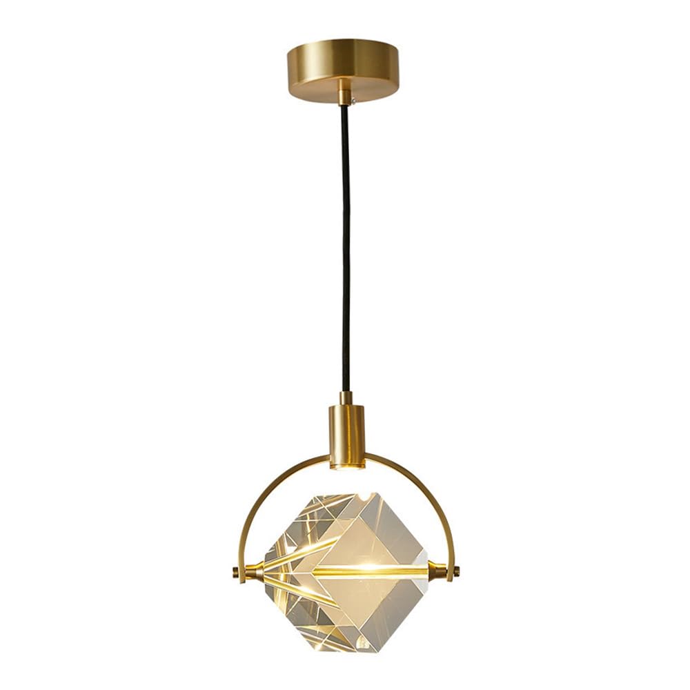 Rszcsmo Multicolor Postmodern Simple Bedroom Bedside Chandelier Nordic Light Luxury Living Room Restaurant Crystal Chandelier, Suitable For Corridor Bar Cafe Hotel Business, Lighting Fixture