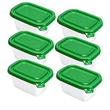 Fassungsvermögen: 6x0, 25l Rotho Gefrierdosen-Set Freeze 6x0,25l in grün, Plastik, 45 x 35 x 25 cm