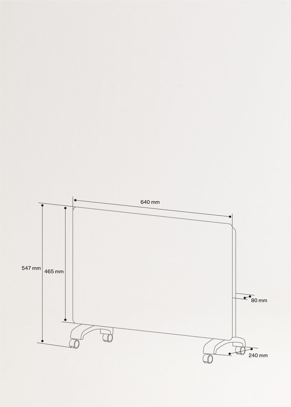 CREATE/WARM CRYSTAL 1500W / Convector eléctrico de cristal con wifi y ruedas blanco/App. sensores de precisión. temporizador. bajo consumo. instalación en pared o suelo. pantalla LED. 1500W