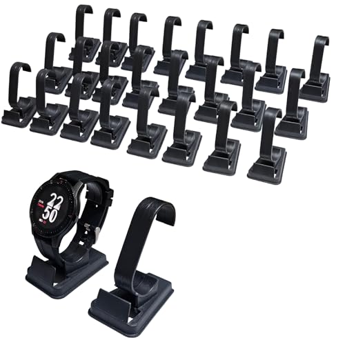 24 Pcs/Lot Black Plastic Wrist Watch/Smartwatch Display Holder Rack Store Home Shop Usage Show Stand Jewelry Bracelet Display
