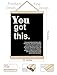 XUNLURY You Got This Inspirational Poster Hanger Frame, Motivational Quote Canvas Wall Art, Positive Affirmations Wall Decor for Home Bedroom Living Room Office, 12x16 Inch