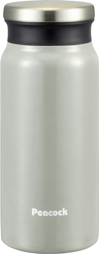 Peacock Thermos Industrial AMZ-40-WH Peacock Thermos Water Bottle, 13.5 fl oz (400 ml), Thermal Insulation, Mug Bottle, White