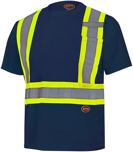Pioneer High Vis Shirt for Men - Safety T-shirt - Class 1