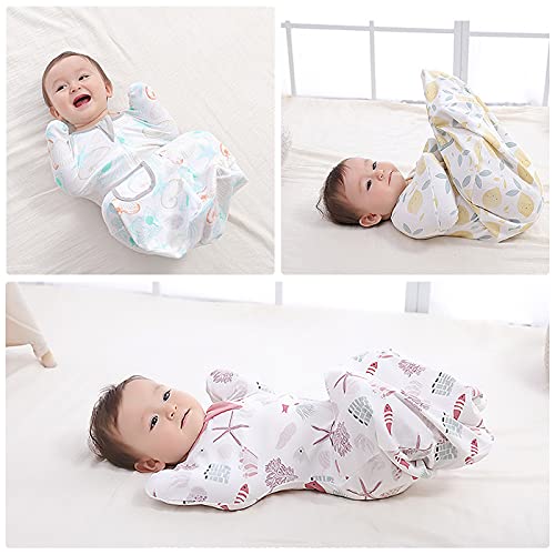 Zigjoy Baby Swaddle Transition Sleep Bag With Arms Up Cotton Baby Wearable Blanket With 2-Way Zipper Lightweight Sleep Sack For Newborn Infant 0-3 Months Pink #TOP6